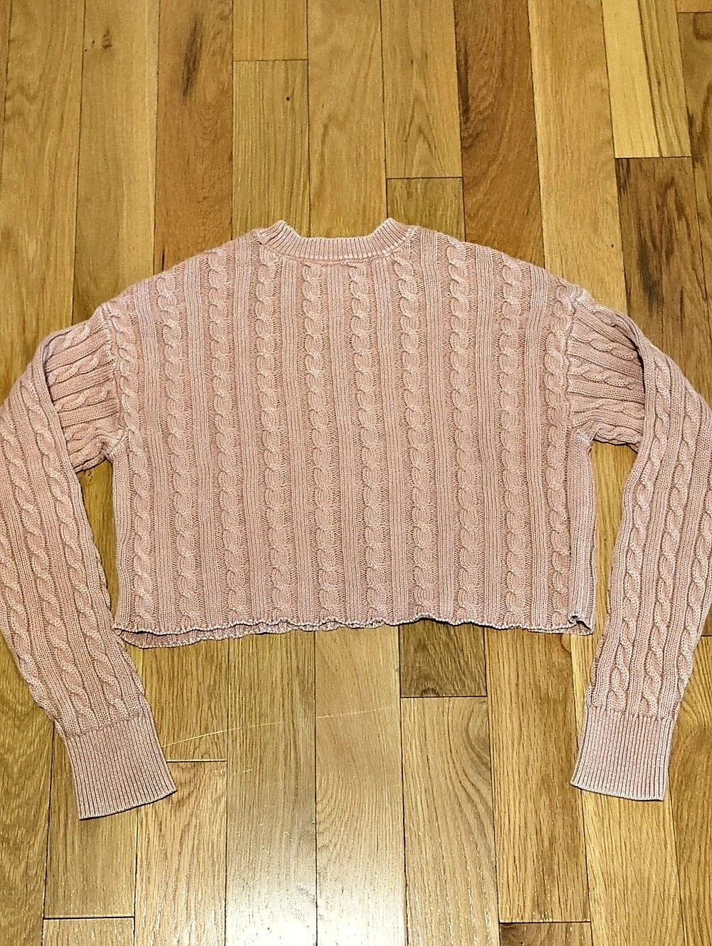 Aerie Mini Cable Cropped Sweater